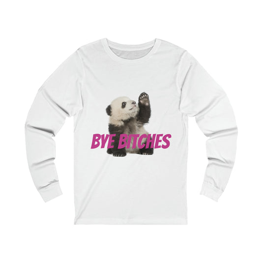 Waving Panda Long Sleeve Tee