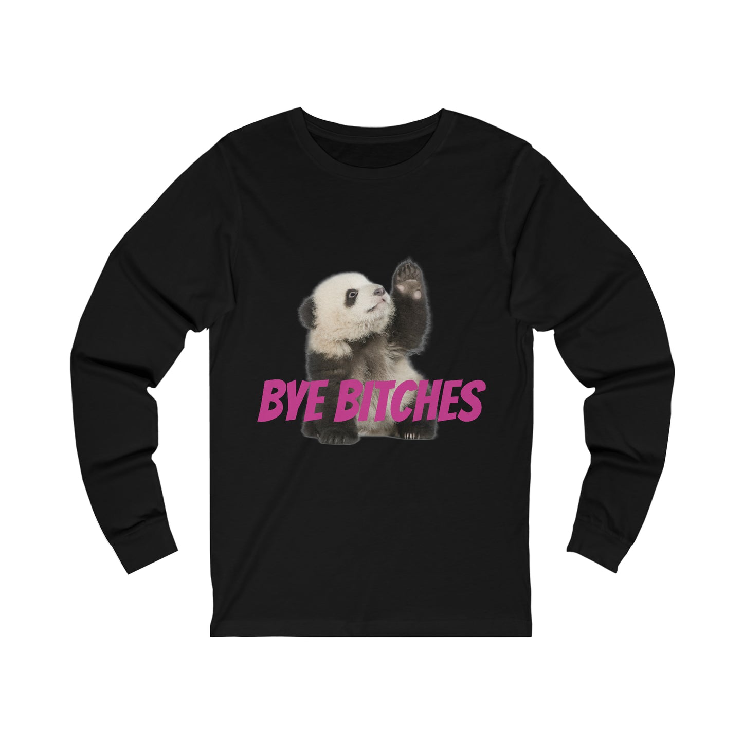 Waving Panda Long Sleeve Tee