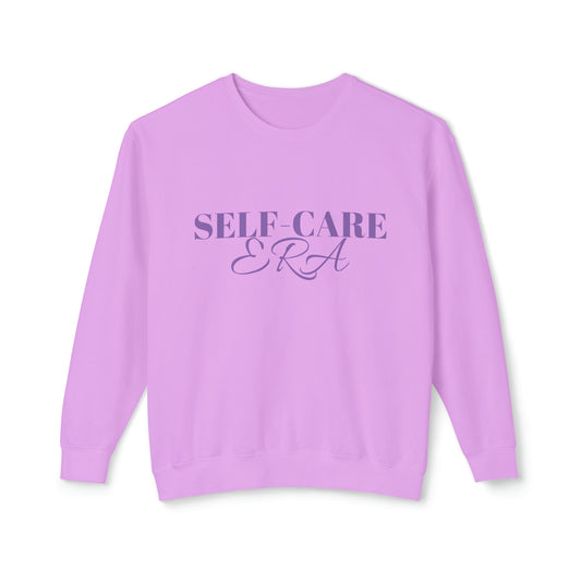 SELF CARE ERA Lightweight Crewneck Sweatshirt